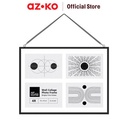 AZKO Arthome 4R Bingkai Foto Dinding Frame Metal - Hitam Pigura Aesthetic Frame Tempat Foto Pajangan Dekorasi Rumah Figura - 1 Kolase