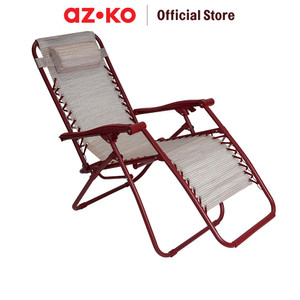 AZKO Soleil Kursi Recliner Lipat Mini - Merah Kursi Lipatkursi Loungekursi Serbagunakursi Recliner Lipatkursi Teras