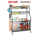 AZKO Masterspace Rak Penyimpanan Bola Serbaguna Organizer Serbaguna Tempat Simpan Barang Multifungsi Rak Storage Perlengkapan Olahraga