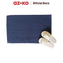 AZKO Forhom Keset Kamar Mandi Embossed Bathmat Motif Embos Kain Lap Kaki Toilet Bathroom Door Mat Alas Lantai - Abu-abu