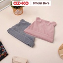 AZKO Ataru Topi Bucket Beanie Ears Corduroy Beanie Hat Topi Rajut Tutupan Kepala Aksesoris Kepala Fashion Wanita Pria - Pink