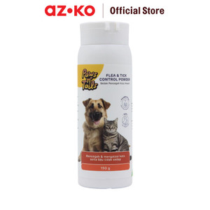 AZKO Paws N Tail 150 gr Bedak Hewan Anti Flea & Tick Dog Flea And Tick Care Powder Pembersih Bulu Anjing Kebutuhan Hewan Peliharaan