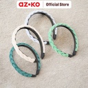 AZKO Ataru Bando Braid Fabric Headband Bando Stylish Aksesoris Kepala Fashion Wanita - Biru