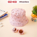 AZKO Ataru Set Topi Bucket & Kacamata Sunglasses Anak - Pink Aksesoris Kepala Kids Bucket Hat Topi Stylish Anak Lucu Serbaguna Aksesoris Fashion Anak