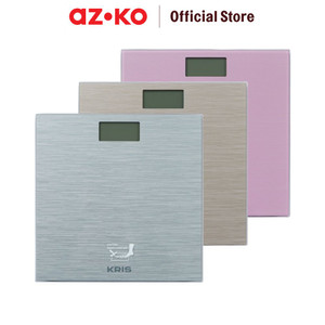 AZKO Kris Timbangan Badan Digital Personal Body Weight Scale Alat Pengukur Berat Badan Penghitung Berat Tubuh - Abu-abu