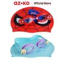 AZKO Set Kacamata Renang Marvel/Disney Safety Swimming Goggles Kids Peralatan Renang Perlengkapan Menyelam Pelindung Mata Renang - Biru
