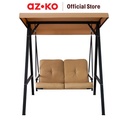 AZKO Soleil Deluxe Kursi Ayun 2 Seater Textilene - Krem Tan Hanging Swinging Chair Bangku Ayunan Outdoor Furniture Tempat Duduk Ayun