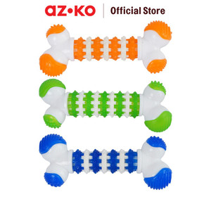 AZKO Paws N Tail Ukuran M Mainan Anjing Tpr Bone Chew Dog Toys Perlengkapan Bermain Anjing Alat Bermain Doggy Aksesoris Anabul - M/Biru