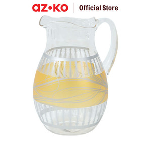 AZKO Delicia Schot Teko Minum - Gold Water Jug Pitcher Dengan Tutup Dan Handle Wadah Penyimpanan Air Peralatan Minum - Pitcher