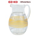 AZKO Delicia Schot Teko Minum - Gold Water Jug Pitcher Dengan Tutup Dan Handle Wadah Penyimpanan Air Peralatan Minum - Pitcher