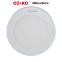 AZKO Krisbow Lampu Downlight Slim Outbow Lampu Sorot Ceiling Light Peralatan Elektronik Lampu Plafon - 12 Watt/Putih, Round
