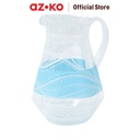 AZKO Delicia Vorm Teko Minum Akrilik - Biru Water Jug Pitcher Dengan Tutup Dan Handle Wadah Penyimpanan Air Peralatan Minum - Pitcher