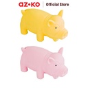 AZKO Paws N Tail Mainan Anjing Latex Squaker Piggy Dog Toys Perlengkapan Bermain Anjing Alat Bermain Doggy Aksesoris Anabul - Kuning