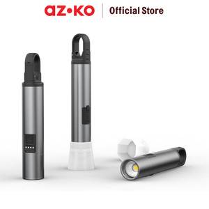 AZKO Powerlite Senter Dengan Powerbank Rechargeable 350 Lumens Flashlight Emergency Lamp Lampu Camping Portable Travel Light Lampu Darurat Cadangan