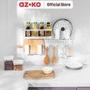 AZKO Stora Set Pegboard Rak Dinding Dapur Kitchen Wall Shelf Rak Tembok Serbaguna Ambalan Dinding Furniture Indoor Rumah