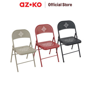 AZKO Soleil Raphael Kursi Lipat Multifunctional Foldable Chair Tempat Duduk Serbaguna Kursi Acara Cafe House Furniture - Hitam