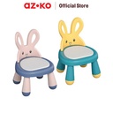 AZKO Kindla Kursi Anak Bunny Tempat Duduk Anak Kids Chair Bangku Sandaran Plastik - Kuning
