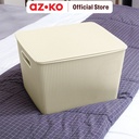 AZKO Stora Doric Kotak Penyimpanan Dengan Tutup Kotak Serbaguna Plastik Wadah Simpan Storage Box Dengan Handle Boks Organizer - Abu-abu, 4