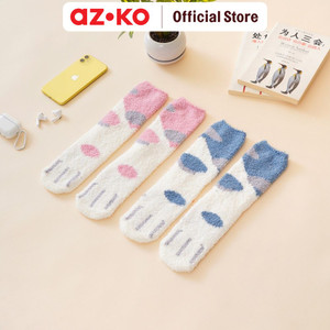 AZKO Ataru Set 2 Pasang Kaos Kaki Winter Sneakers Socks Cute Socks Kaus Kaki Panjang Lucu