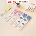 AZKO Ataru Set 2 Pasang Kaos Kaki Winter Sneakers Socks Cute Socks Kaus Kaki Panjang Lucu