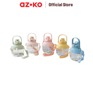 AZKO Kris Botol Minum Chuck Dengan Handle Water Drinking Bottle Botol Air Food Grade Wadah Minuman Perlengkapan Minum Drinkware - Pink