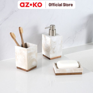 AZKO Stora Dispenser Sabun Cair - Krem Liquid Soap Container Tabung Tempat Sabun Serbaguna Aksesoris Kamar Mandi Perlengkapan Rumah Tangga - Tumbler