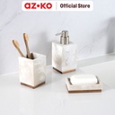 AZKO Stora Dispenser Sabun Cair - Krem Liquid Soap Container Tabung Tempat Sabun Serbaguna Aksesoris Kamar Mandi Perlengkapan Rumah Tangga - Tumbler