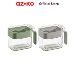 AZKO Kris 300 ml Tempat Bumbu Dapur P2 Spice Jar Tempat Penyimpanan Bumbu Perlengkapan Dapur Seasoning Jar - Hijau