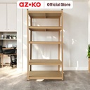 AZKO Krisbow 90X30X180 Cm Tori Rak Besi 5 Tingkat - Cokelat Sand Storage Rack Metal Tempat Penyimpanan Serbaguna Rak Barang Dokumen Arsip Organizer Kantor Sekolah
