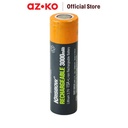 AZKO Krisbow Baterai Rechargeable 3000 Mah 15A 18650 Batre Isi Ulang Peralatan Elektronik Battery Rechargeable