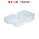 AZKO Ataru Set 3 Pcs Wadah Makanan Dengan Tutup Clear - Putih Multifuntional Table Lamp Lampu Baca Dan Belajar Serbaguna Penerangan Kamar Desk Light Foldable Study Lamp