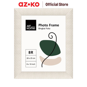 AZKO Arthome Bingkai Foto Meja Twist Pigura Aesthetic Frame Tempat Foto Pajangan Dekorasi Rumah Figura - Cokelat, 4R