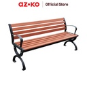 AZKO Soleil Victoria Kursi Taman 3 Dudukan Aluminium Cast Garden Bench Kursi Outdoor Serbaguna Furniture Rumah Tempat Duduk Halaman - Dengan Sandaran