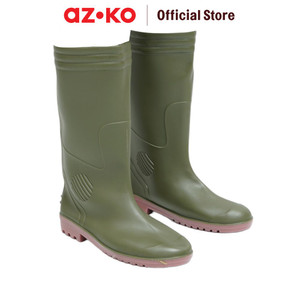 AZKO Krisbow Sepatu Boots Pengaman Srsb5K3L Safety Shoes Pengaman Kaki Perlengkapan Industri Peralatan Keamanan - Hijau, 43
