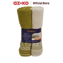 AZKO Forhom 7X137 cm Set 2 Pcs Handuk Mandi Bath Towel Handuk Dewasa Anduk Badan Perlengkapan Mandi - Biru/Hijau
