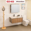 AZKO Acroz 100 cm Kevin Set Kabinet Kamar Mandi Pvc Organizer Serbaguna Bathroom Cabinet Aksesoris Kamar Mandi Kompartemen Penyimpanan Alat Mandi