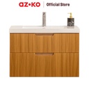 AZKO Acroz 80 cm Barbara Set Kabinet Kamar Mandi Pvc Organizer Serbaguna Bathroom Cabinet Aksesoris Kamar Mandi Kompartemen Penyimpanan Alat Mandi