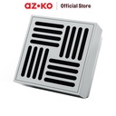 AZKO Acroz Saringan Saluran Air Ss304 - Brushed Silver Floor Strainer Penyaring Lubang Pembuangan Air Kamar Mandi Bathroom Tools