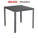 AZKO Soleil 78X78 cm Meja Taman - Abu-Abu Tua Meja Luar Ruangan Garden Table Balcony Desk Furnitur Taman Outdoor Furniture