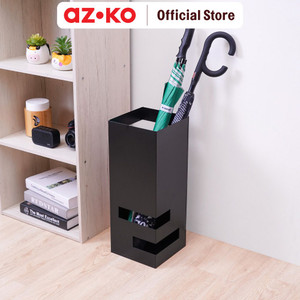AZKO Stora 19X19X47 cm Tempat Payung - Hitam Umbrella Stand Stand Payung Wadah Penyimpanan Payung Perlengkapan Rumah Tangga
