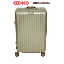 AZKO Luggo Shield Koper Aluminium Tsa Lock Hardcase Luggage Koper Bagasi Dengan Tsa Tas Jalan-Jalan Travel Bag Tas Roda - Silver, 28 inci