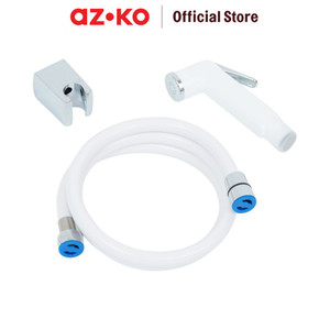 AZKO Fosa Set Toilet Shower Elegant Toilet Hose Semprotan Selang Air Kloset Aksesoris Kamar Mandi Selang Wc - Chrome