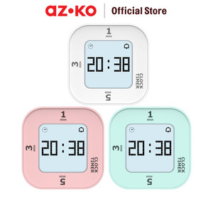 AZKO Arthome Jam Meja Dengan Timer 3 Fixed Flip Desk Clock Jam Digital Aesthetic Dekorasi Meja Hiasan Rumah Tempat Komersial - Pink