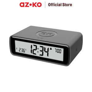 AZKO Arthome Jam Weker Flip Alarm Clock Waker Clock Jam Alarm Digital Dekorasi Kamar Tidur - Hitam