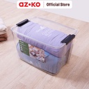 AZKO Stora 38.5x26.8x23.5 Cm Kotak Penyimpanan Dengan Tutup Klip - 6