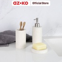 AZKO Stora 7x7x18.5 Cm Dispenser Sabun Cair - Krem Ivory - Dispenser Sabun