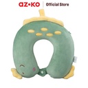 AZKO Passport Bantal Leher Anak Neck Cushion Travel Bantal Mobil U-Neck Car Pillow Sandaran Leher - Biru