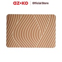 AZKO Forhom 60X40 cm Keset Kamar Mandi Diatomite Soft Waves Bathmat Motif Kain Lap Kaki Toilet Bathroom Door Mat Alas Lantai