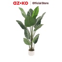 AZKO Arthome 120 cm Tanaman Artifisial Traveller Banana Dengan Pot Tumbuhan Tanaman Buatan Dekorasi Plant Sintetis Pajangan Rumah Serbaguna Hiasan Properti Foto