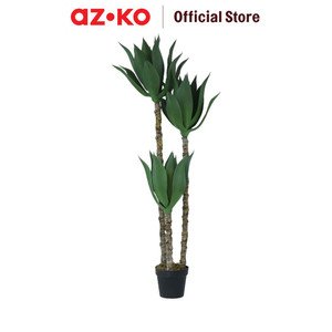 AZKO Arthome 150 cm Tanaman Artifisial Agave Tree Dengan Pot Tumbuhan Tanaman Buatan Dekorasi Plant Sintetis Pajangan Rumah Serbaguna Hiasan Properti Foto